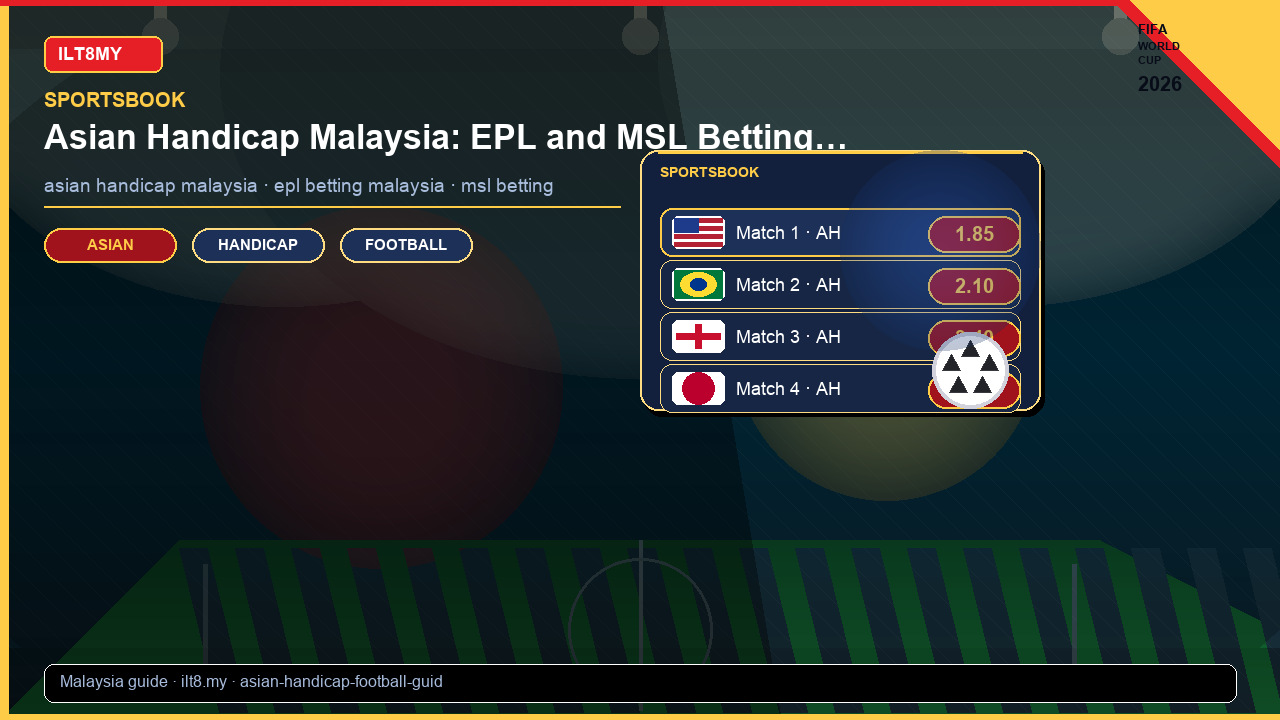 Asian Handicap Malaysia: EPL & MSL Betting Guide 2026 — ILT8MY blog guide Malaysia