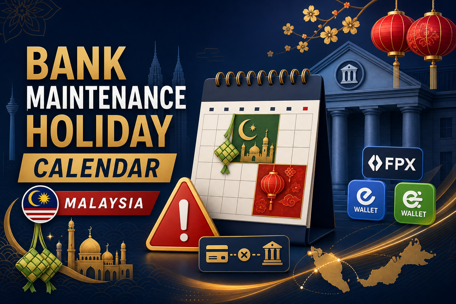 TnG / FPX / DuitNow Maintenance Malaysia: Holiday Deposit Calendar — Bank maintenance calendar — TnG, FPX and holiday windows
