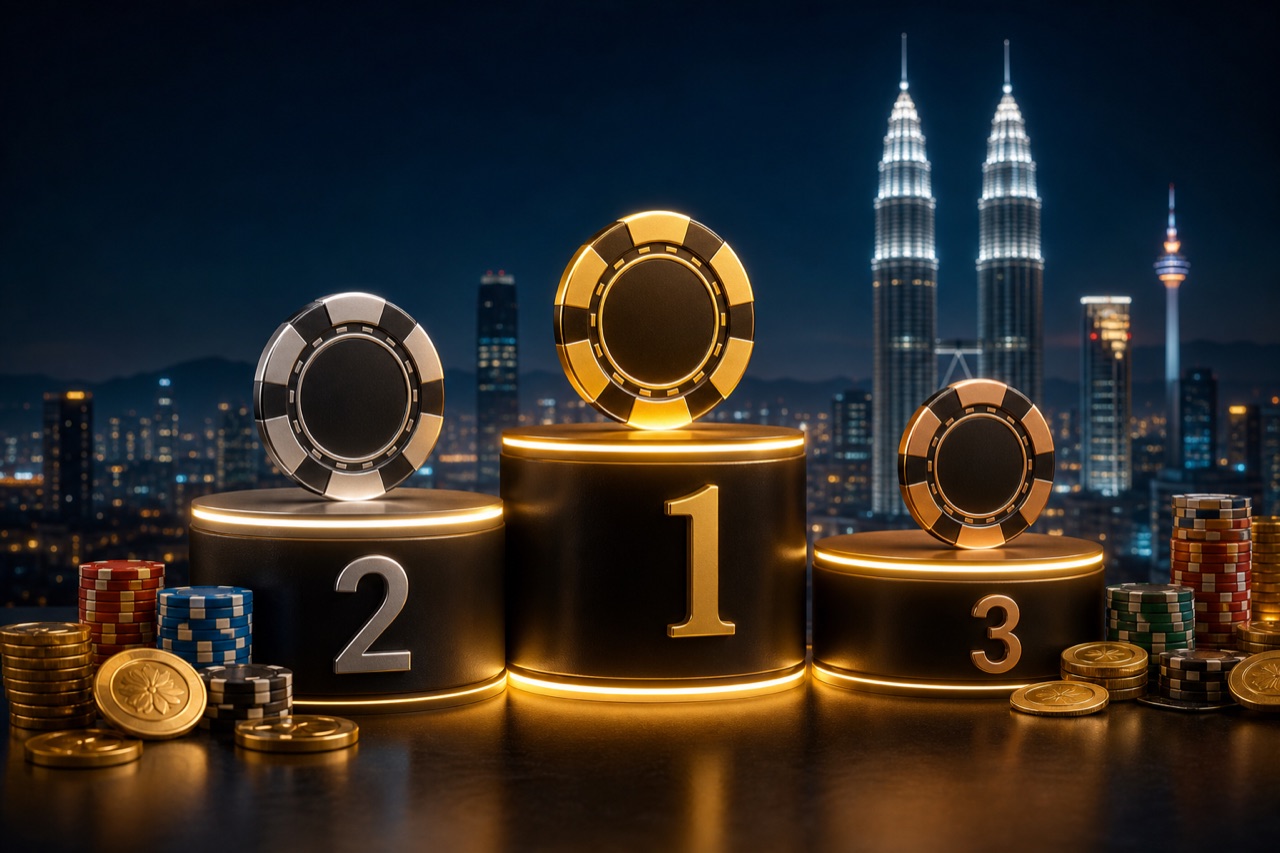 Best Online Casino Malaysia 2026: Ranked Sites, MYR & Safety Checklist — Best online casino Malaysia 2026 — ranked podium, MYR chips and KL skyline