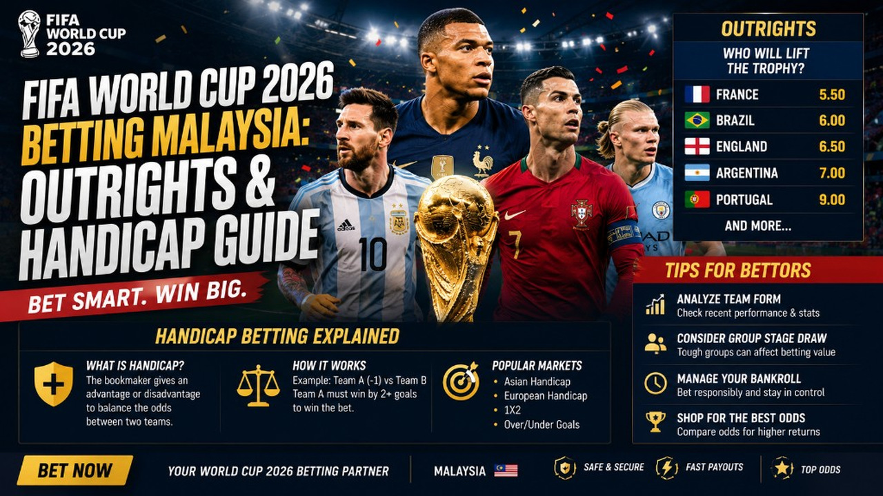 FIFA World Cup 2026 Betting Malaysia: Outrights & Handicap Guide — FIFA World Cup 2026 betting — outrights and Asian handicap