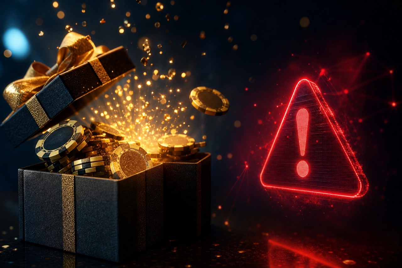 Free Credit No Deposit Casino Malaysia: Scams vs Real Offers 2026 — Free credit no deposit Malaysia — bonus gift box and scam warning