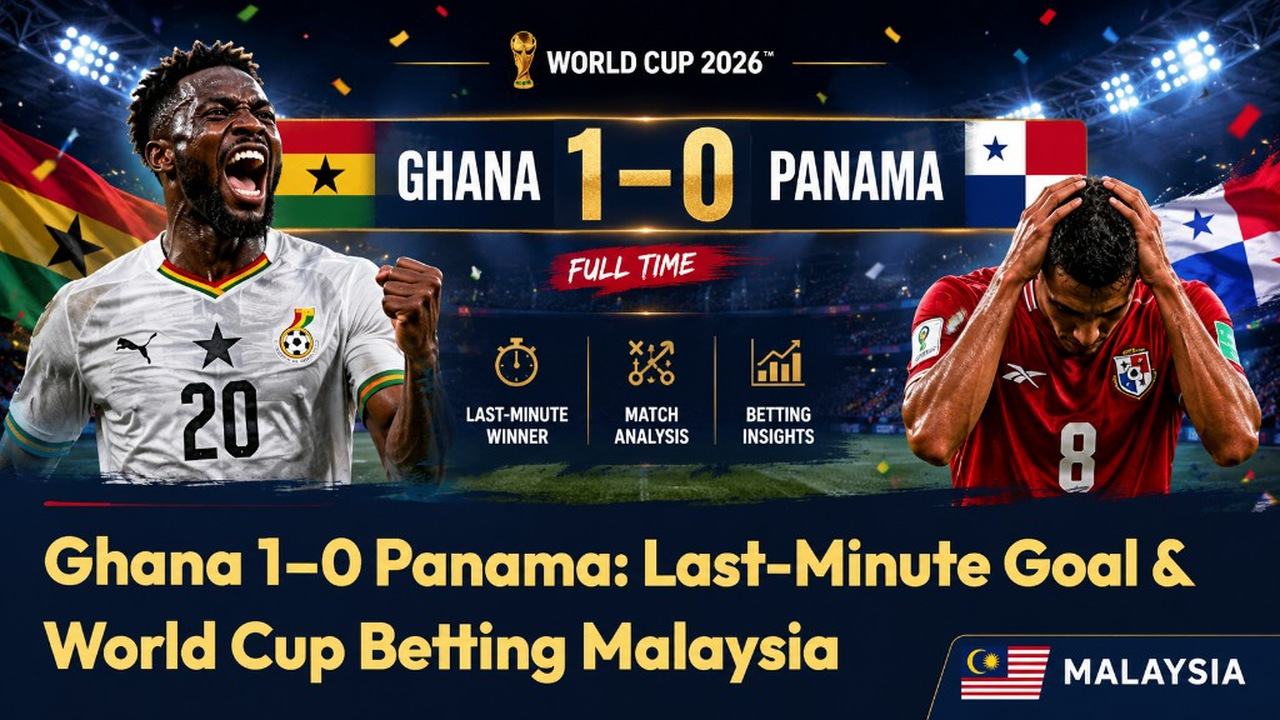Ghana 1–0 Panama: Last-Minute Goal & World Cup Betting Malaysia — Ghana 1–0 Panama last-minute goal — live World Cup betting