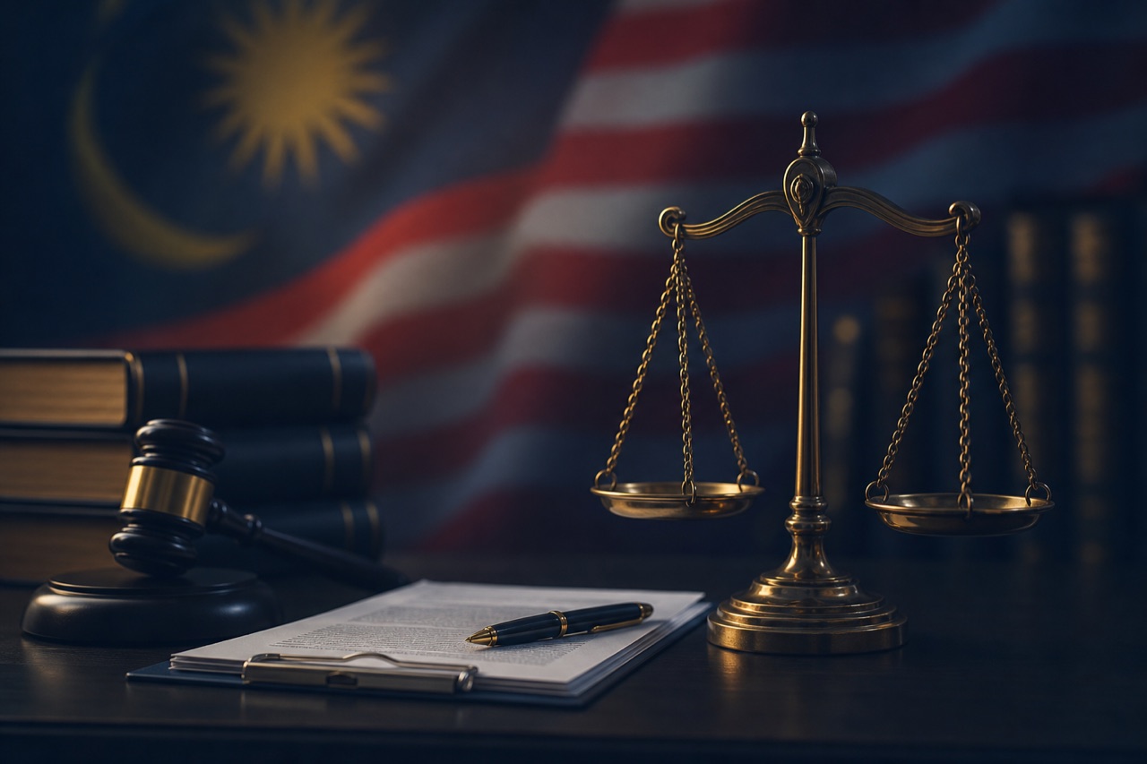 Is Online Casino Legal in Malaysia 2026? Laws, Risk & Safer Play — Online casino legal Malaysia — scales of justice and flag colours
