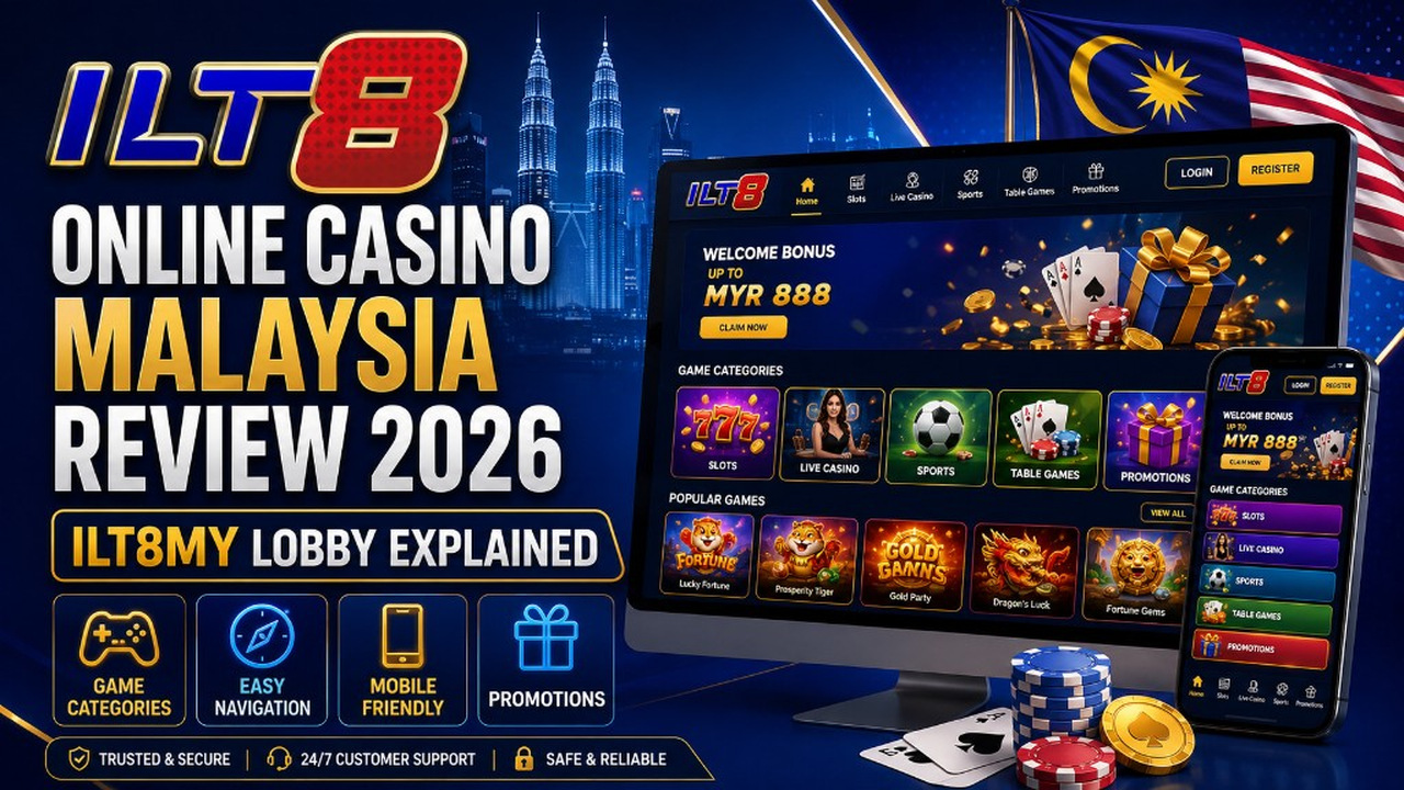 Online Casino Malaysia | ILT8MY Review 2026: Games, Promo & Trust — Online casino Malaysia ILT8MY review — lobby explained