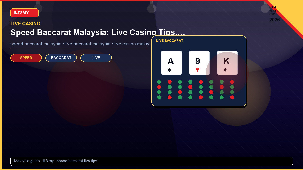 Speed Baccarat Malaysia: Live Casino Tips, Limits & Roadmaps 2026 — ILT8MY blog guide Malaysia
