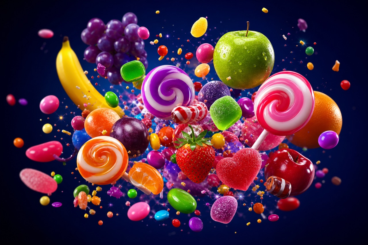 Sweet Bonanza Malaysia: Pragmatic Features, RTP & Bonus Buy 2026 — Sweet Bonanza Malaysia — candy fruit tumblers and lollipops