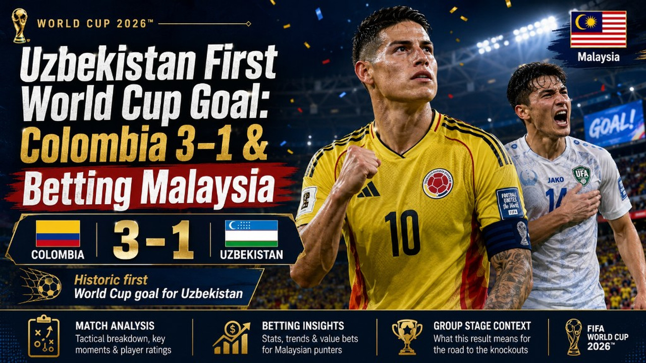 Uzbekistan First World Cup Goal: Colombia 3–1 & Betting Malaysia — Uzbekistan first World Cup goal — Colombia 3–1 upset narrative