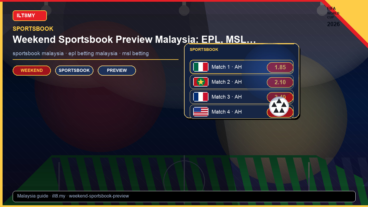Weekend Sportsbook Preview Malaysia: EPL, MSL & In-Play 2026 — ILT8MY blog guide Malaysia