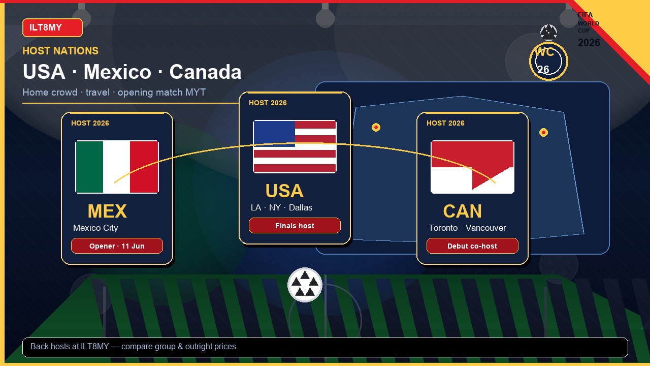 World Cup 2026 Host Nations: USA, Mexico, Canada & Betting — World Cup 2026 host nations — USA Mexico Canada