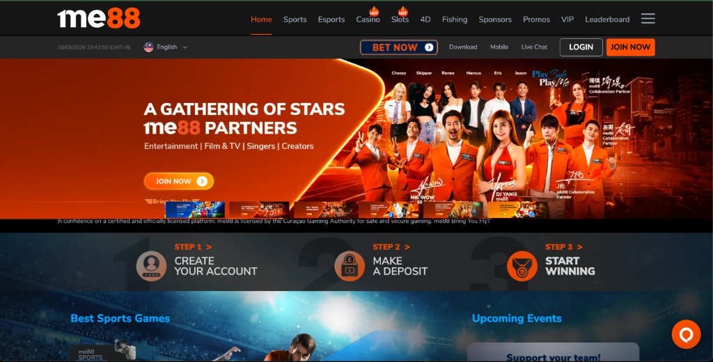Online Casino Malaysia | ME88 Review 2026: Esports, Slots & Promos — Online casino Malaysia ME88 review — Bring You Fly homepage