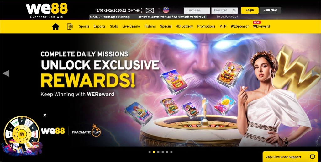 Online Casino Malaysia | WE88 Review 2026: Sportsbook & Live Casino — Online casino Malaysia WE88 review — Everyone Can Win homepage