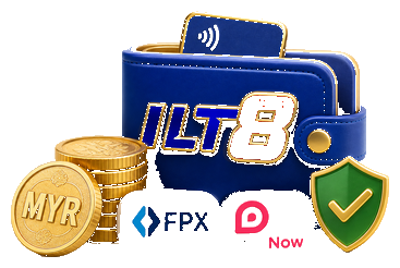 MYR payment methods icon — Touch n Go, FPX and DuitNow at ILT8MY