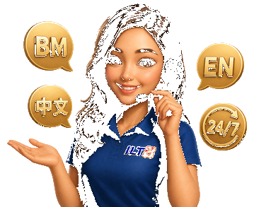 24/7 customer support icon — ILT8MY Malaysia