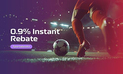 0.9% Instant Rebate on ILT8MY sportsbooks — football player and ball in stadium at night